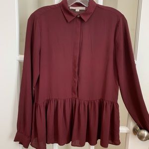 Loft top. Burgundy.